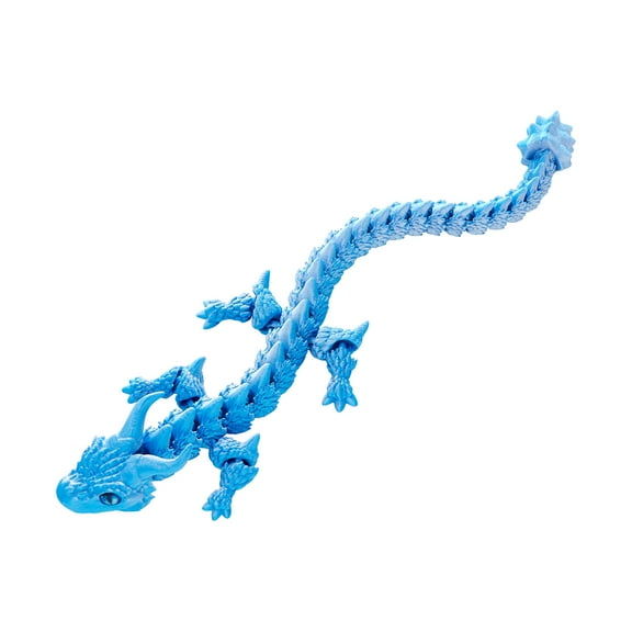 nvzhuang 3D Printed Dragon Toy Decorative Articulated Dragon Figurine Toy with Realistic Eyes for Kids and Adults