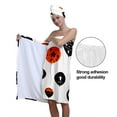 thumbnail image 5 of Colevkie Women's 2 Pcs Adjustable Bath Skirt & Absorbent Hair Drying Cap Set Wrap Towel Shower Cap Quick Drying Bath Wrap Set Printed Halloween Balloons Pattern, 5 of 8