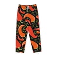 thumbnail image 4 of Goofa Red Hot Chili Printed Soft Pajama Pants for Women, Wide Leg Comfy Casual Lounge Yoga Pants-Small, 4 of 9