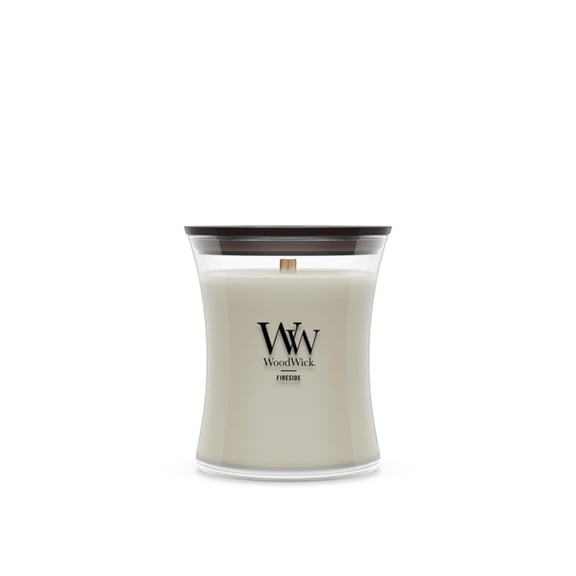 WoodWick Medium Hourglass Scented Candle, Fireside, 9.7 oz