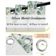 thumbnail image 6 of Green Eucalyptus Leaves Blackout Curtains, Light Blocking Print Window Curtains, Watercolor Spring Summer Botanical Thermal Insulated Window Drapes for Living Room 2 Panels, 84"W x 63"L, 6 of 9