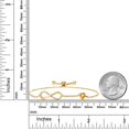 thumbnail image 6 of Gem Stone King 18K Yellow Gold Plated Silver Infinity Bracelet for Women with Heart Citrine and Moissanite (0.78 Cttw, Box Chain Fully Adjustable up to 9 inch), 6 of 6