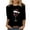 Black-2, variant on Feancey Womens Ugly Christmas Shirt Cute Gnome Print 3/4 Sleeve Tops Holiday Casual Plus Size Party Blouse Comfy Loose Tunic Tees Black 3XL