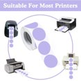 thumbnail image 2 of Purple Thermal Stickers 2inch Directly Print Labels Solid Color Coding Stickers 500Pcs, 2 of 5