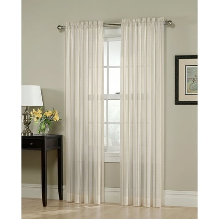 Better Homes & Gardens Woven Plaid Single Curtain Panel