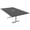 Asian Night w/Silver Base with Electric, variant on 6 Person Rectangular Conference Table Metal T Bases Power Module
