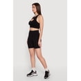 thumbnail image 2 of Women's Solid Seamless Ribbed Bike Shorts, 2 of 4