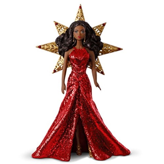 Hallmark Keepsake Christmas Ornament 2017 Holiday Barbie Doll Mattel Red Dress