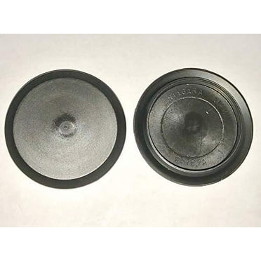 1 3/4" 1.75 inch Flush Mount Black Plastic Body and Sheet Metal Hole Plug Qty 10