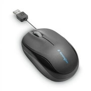 Kensington Pro Fit Optical Mouse With Retractable Cord, Usb 2.0, Left/right Hand Use, Black | Order of 1 Each