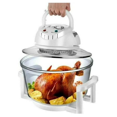 

Turkey Fryer 17L Portable Air Fryer Infrared Convection Electric Large Halogen Oven Countertop Cooking 360° Heating Air Fry Air Roast Bake French Fries Oven Roaster Multifunction Cooker