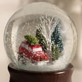 thumbnail image 4 of Ashfield & Harkness Red Truck Special Delivery Decorative Wind Up Music Box Gifts Snow Globe with LED battery operated light, 4 of 10
