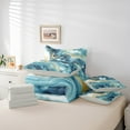 thumbnail image 6 of Castle Fairy Marble Watercolor 7-Piece Twin Bedding Sets for Teens Women Men,Abstract Marbling Bedding Comforter Set,Stone Pattern Breathable Sheet Sets,Lightweight Room Decor, 6 of 8
