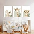 thumbnail image 4 of Bear Rugby Sports Nursery Canvas Wall Art Set of 3 - Cute Vintage Baby Bear Pictures Paintings Poster Prints, Nursery Animal Wall Decor for Children Bedroom Boy Room Decoration, 4 of 5