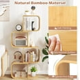 thumbnail image 6 of Costway 2 PCS 4-Tier S-Shaped Bookcase with 4 Open Cubes Geometric Corner Display Shelf, 6 of 9