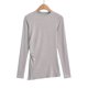 thumbnail image 1 of HongQid Womens Long Sleeve Shirts Crewneck Tops Loose Fit Stretch Casual Basic Fall T-Shirts, 1 of 9