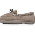 thumbnail image 2 of NORTY Toddler Boy Girl Unisex Suede Leather Moccasin Slippers, Flat Heel Medium Moc Toe, 2 of 16