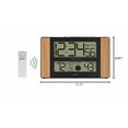 thumbnail image 2 of La Crosse Technology Atomic Digital Clock with Outdoor Temperature, Wood Oak, 0, 2 of 8