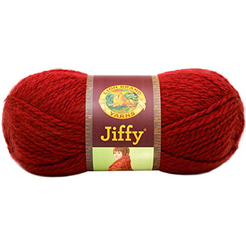 Lion Brand Yarn 450-115E Jiffy Yarn, Chili 