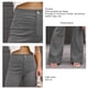 thumbnail image 2 of Pantalones Acampanados De Talle Alto Para Mujer, Diseño De Bolsillos Color Puro Pantalones Acampanados Con Parte Inferior De Campana Para Mujer Otoño Invierno Para Uso Diario ANGGREK  No, 2 of 5