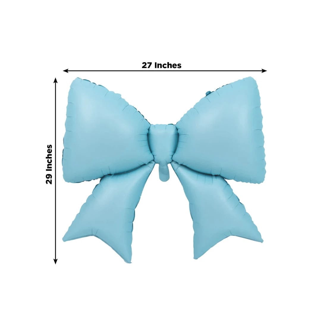 10 Blue 29x27 in Matte Giant Bow Mylar Foil Balloons Wedding Party Event Decorations