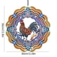 thumbnail image 3 of Xihbxyly Molinillo de Viento de Pavo Real y Búho, Decoración Giratoria de Metal, Adorno Colgante Duradero para Exteriores, con Movimiento Fascinante, Decoración para Jardín, Patio y Balcón, Regalo pa, 3 of 6