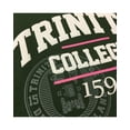 thumbnail image 3 of Irish Women's Sweatshirt Trinity College Dublin 1592 Crossover Neck Green Jumper 100% Cotton with Front Pockets, 3 of 4