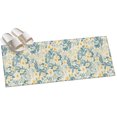 thumbnail image 2 of Hallway Runner Rug 2'x6', Spring Meadow Blooms Kitchen Runner Rugs Non-Slip Carpet Mats, Teal Yellow Botanical Bedside Rugs Runners Washable Floor Carpet for Bathroom Laundry Room, 2 of 8