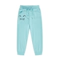 thumbnail image 6 of Hessimy Toddler Boys Girls Spring Summer Cartoon Print 2Pcs Long Sleeve Sweatshirt Tops Pants Warm Sweatsuit, Warm Sweat Comfort(Sky Blue,12-13 Years), 6 of 7