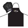 thumbnail image 2 of Pro Specialties Group PSG-Z180044 Baltimore Ravens NFL Barbeque Apron and Chef s Hat, 2 of 2