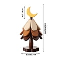 thumbnail image 3 of Fiudx Tapete Aislante de Madera, Base Resistente Al Calor En Forma de Árbol, Portavasos Plegable de Madera, Accesorio Decorativo de Mesa, Ideal para Cocina, Cafetería y Hogar, Diseño Ecológico., 3 of 6