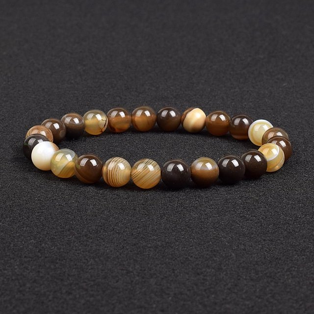 Genuine Natural Stone Bracelet Apatite Lapis Lazuli Agate Crystal Tiger Eye High Quality Gem Beads Bracelet Homme Jewelry Bangle