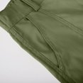 thumbnail image 3 of uublik Workout Shorts for Women Wide Leg Long Shorts High Waisted Dressy Casual with Pockets Green, 3 of 4