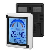 Horloge météo LCD Rdeghly, horloge météo, écran tactile LCD horloge météo numérique température humidité mètre thermomètre hygromètre