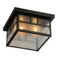 thumbnail image 5 of Meyda Tiffany 52694 Hyde Park Double Bar Mission 2 Light 17" Wide Flush Mount Square, 5 of 7