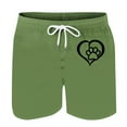 thumbnail image 4 of Kmdttou Men's Hiking Cargo Shorts 9" Lightweight Fashionable And Casual Heart-Shaped Printed Drawstring Pocket Beach Shorts (Regular and Big & Tall Sizes), 4 of 4
