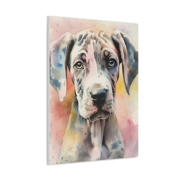 Watercolor Great Dane Painting 3 - Nursery Collection - Bedtime Stories