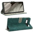 thumbnail image 6 of SaniMore for Google Pixel 6A Premium PU Leather Case, [RFID Blocking] Card Holder Magnetic Wallet Cover with Practical Bracket + Detachable Wrist Strap Shockproof Protective Shell, Green, 6 of 8