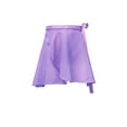 thumbnail image 6 of Ballet Wrap Skirt Women Chiffon Short Semi Sheer Dance Skirts with Tie Waist, 6 of 6