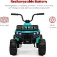 thumbnail image 3 of Jojoka 12V Kids ATV Ride On Car, Battery Powered Electric Ride On Toys for Toddlers with LED Lights, Music, High/Low Speeds, Treaded Tires, for 3-6 Years Old Boys & Girls, Green, 3 of 7