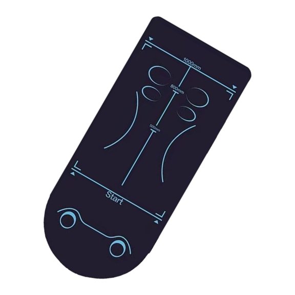 AOOOWER Antislip Workout Mat with Measurement for Ab Wheel Training and Home Gyms Use Fitness Mat Blanket