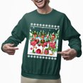 thumbnail image 2 of Funny Flamingo Christmas Sweatshirt – Holiday Crewneck Pullover for Men and Women, 2 of 5