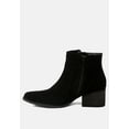 thumbnail image 4 of BAUENA Black Ankle Boots with Zip Closure, 4 of 11