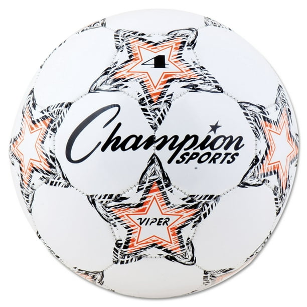 Champion Sport VIPER4 Vipère Ballon de Football-Taille 4-Blanc