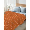 thumbnail image 5 of Queen Flat Sheet Only Colorful Polka Dot on Orange Soft Microfiber Cooling Bedding Sheets Modern Minimalist Dotted Flat Bed Sheet for Hotel,Home Decor, 5 of 9