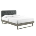 thumbnail image 6 of Modway Bridgette Twin Wood Platform Bed With Angular Frame, Gray Charcoal, 6 of 13