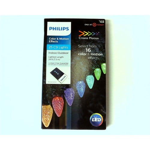 Philips 25 C9 Faceted Motion Effects Lights 8 Functions Effects NIB