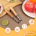 thumbnail image 4 of 2Pcs Straw Puncher for Lemonade Stands Stainless Steel Straw Hole Puncher Wooden Handle Punching Tools for Coffee Shop Home Restaurant, 4 of 8