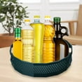 thumbnail image 4 of kurtrusly 1/2/3/5 Anti-Skid Turntable Spice Rack Bathroom Storage Tray Organizer Container Green L 1 Pc, 4 of 6