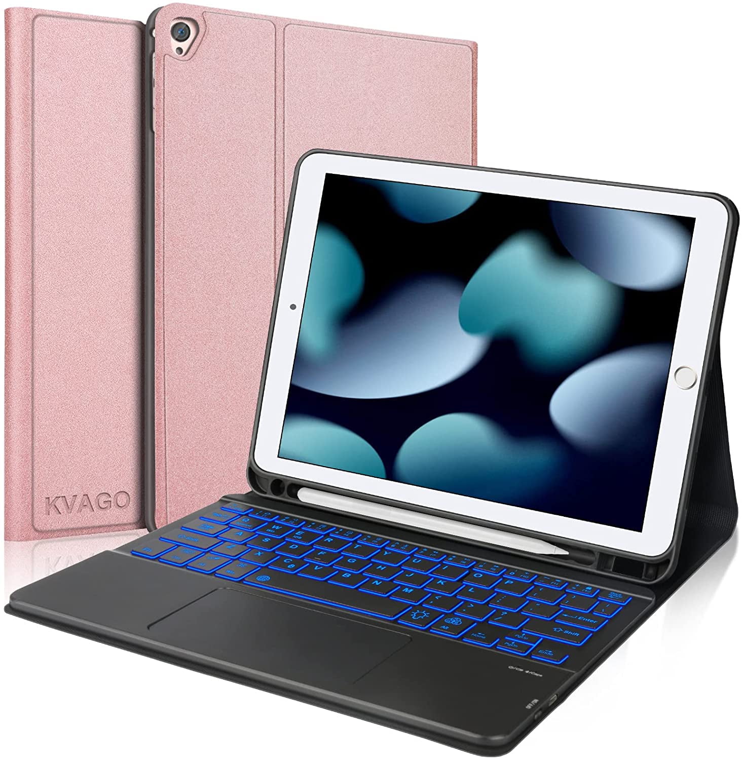 Kvago Magic Keyboard Style Trackpad & Smart Backlit Keys for iPad 10.2